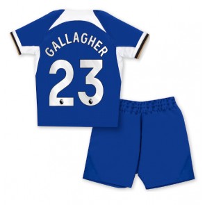 Chelsea Conor Gallagher #23 Replika Babytøj Hjemmebanesæt Børn 2023-24 Kortærmet (+ Korte bukser)